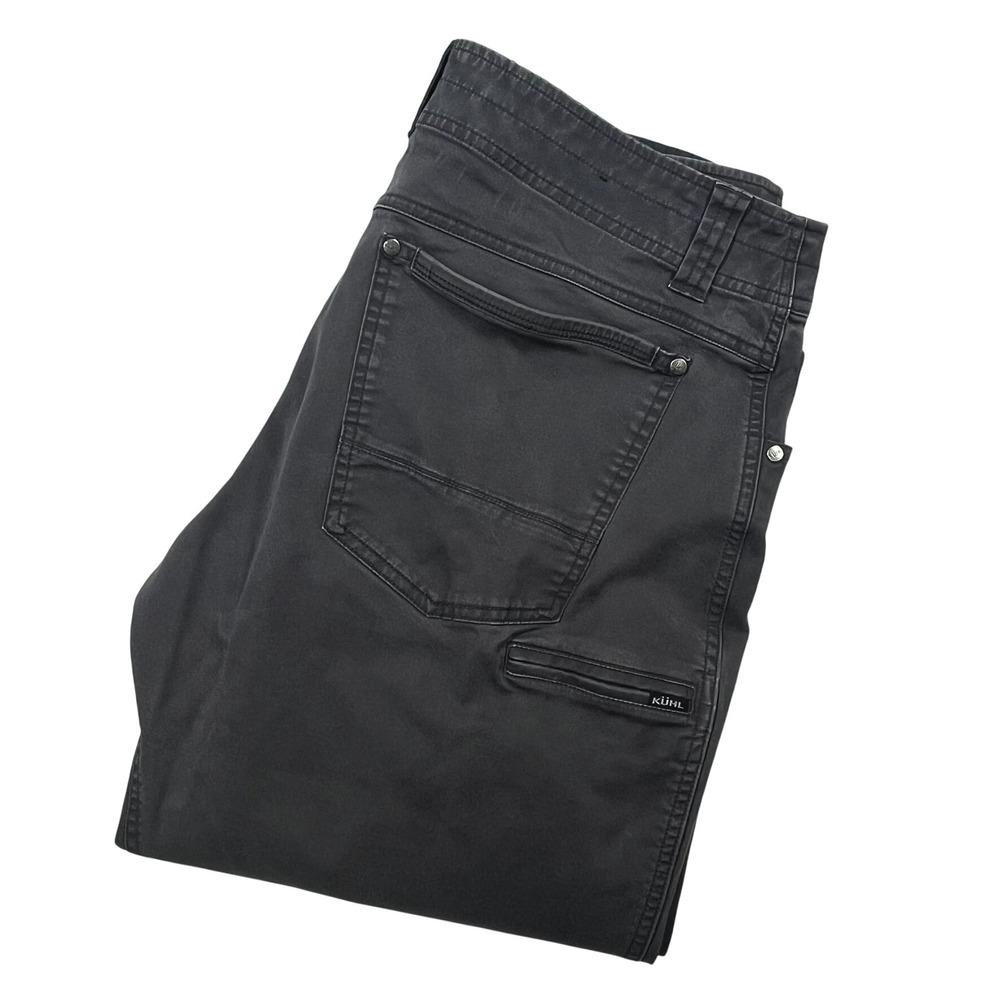 KUHL Rydr Lite Klassik Fit Pants Mens 38x36 Gray Cotton Stretch Hiking 5320
